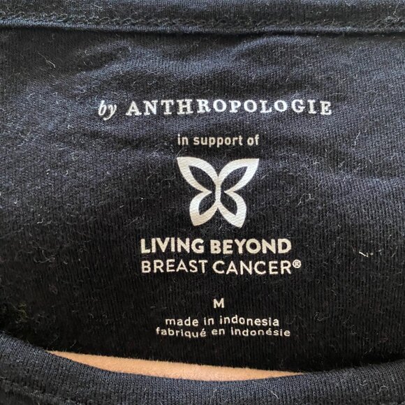 Anthropologie Living Beyond Breast Cancer Graphic Tee - Picture 5 of 5